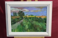 Lot 1081 - Ronald Ronaldson (1919-2015) oil on board 'New...