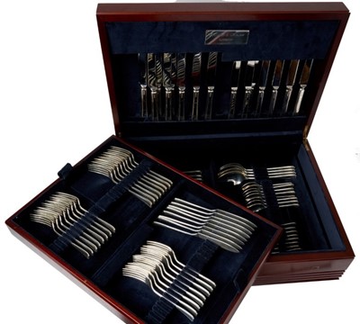 Lot 315 - Good quality Contemporary canteen of silver cutlery retailed by Fortnum and Mason