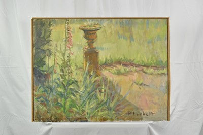 Lot 1067 - Joseph Plaskett (1918-2014) oil on canvas - The Cedars Garden, signed, 55cm x 70cm