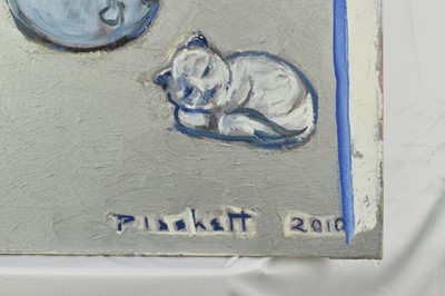 Lot 1104 - Joseph Plaskett (1918-2014) oil on canvas - Still Life, signed and dated 2010, 92cm x 73cm, unframed