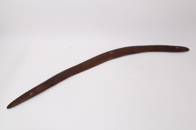 Lot 833 - Very large antique boomerang