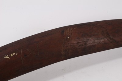 Lot 833 - Very large antique boomerang