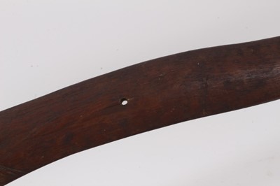 Lot 833 - Very large antique boomerang