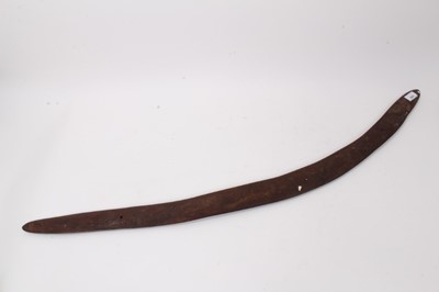 Lot 833 - Very large antique boomerang