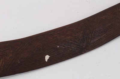 Lot 833 - Very large antique boomerang