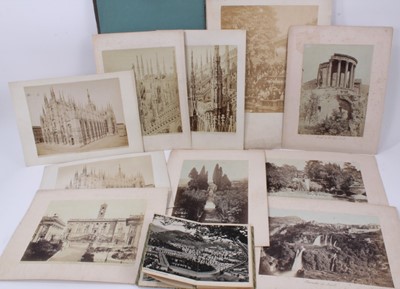 Lot 1600 - Interesting collection of 19th century Italian photographs and related items