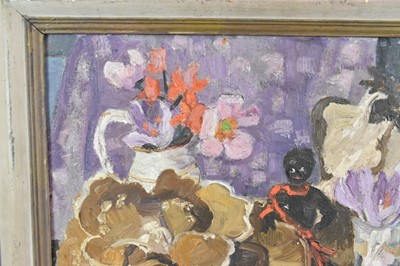 Lot 1115 - *Lucy Harwood (1893-1972) oil on canvas - Still Life, Autumn Crocus, signed verso, an oil sketch verso, 41cm x 51cm, framed