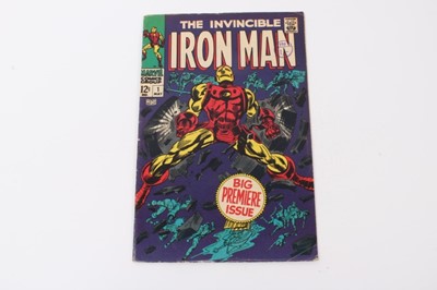 Lot 1 - The Invincible Iron Man #1 big premiere issue 1968. Priced 12 cent