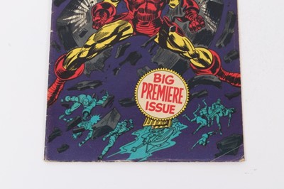 Lot 1 - The Invincible Iron Man #1 big premiere issue 1968. Priced 12 cent