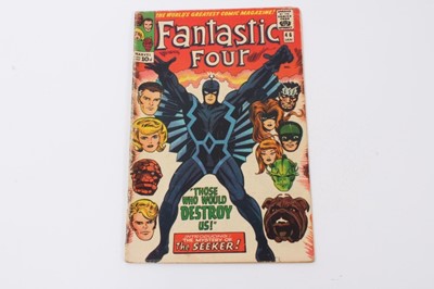 Lot 3 - Fantastic Four #46 1966, first appearance of Black Bolt; Second appearance of Inhumans. Priced 10d