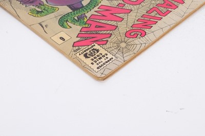 Lot 5 - The Amazing Spider-Man #6 1963, first appearance of the Lizard. Priced 9d