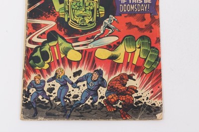 Lot 6 - Fantastic Four #49 1966, the first full appearance of Galactus. Priced 10d