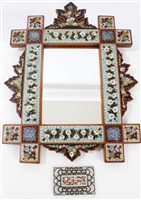 Lot 738 - Late 19th century Italian micromosaic framed...