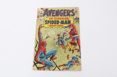 Lot 8 - The Avengers #11 1964, Avengers meet Spider-Man. Kang appears. Priced 12cent