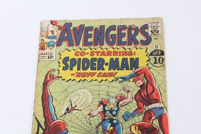 Lot 8 - The Avengers #11 1964, Avengers meet Spider-Man. Kang appears. Priced 12cent