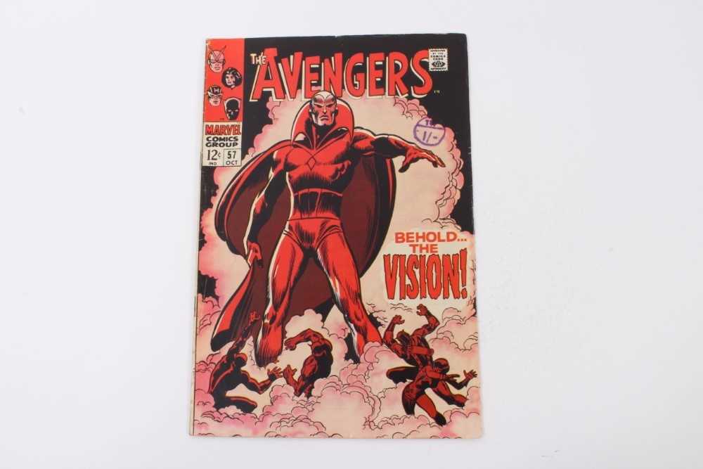 Lot 18 - The Avengers #57 1968, first appearance of Vision. Silver Age, Priced 12cent