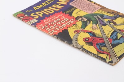 Lot 19 - The Amazing Spider-Man #11 1963, The Return of Doctor Octopus. Priced 9d
