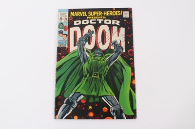 Lot 22 - Marvel Super-Heroes presents Doctor Doom #20 1969, first solo storyline for Doctor Doom. Priced 25cent