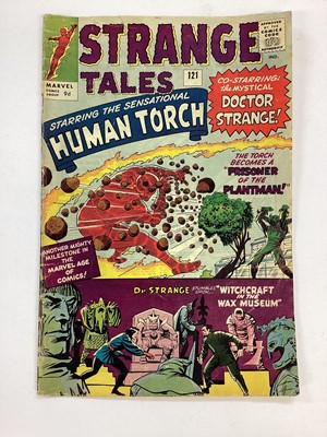 Lot 49 - Three 1960s Strange Tales #118, #120, #121. Priced 9d