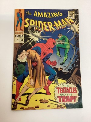 Lot 54 - The amazing Spider-Man issue 53,54, 55, 56, 57, 58, 59, 60, 61, 62 and 65. 1967 and 1968. Priced 12 cents. (11)