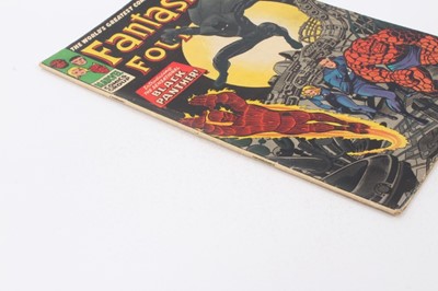 Lot 30 - Fantastic Four #52 & #53 1966, first appearance of Black Panther. Priced 10d (2)