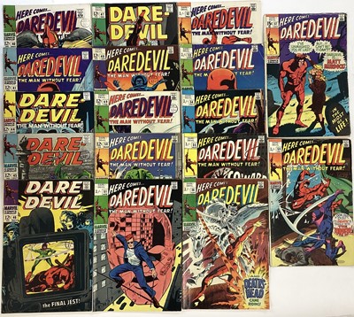 Lot 58 - Large group of Daredevil 1965 to 1969. Includes issue 8, 1st appearance of Stiltman. Some priced 10d and 12 cents. Approx 45