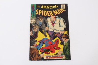 Lot 33 - The Amazing Spider-Man #50 & #51 1967. First and second appearance of Kingpin. Priced 10d.