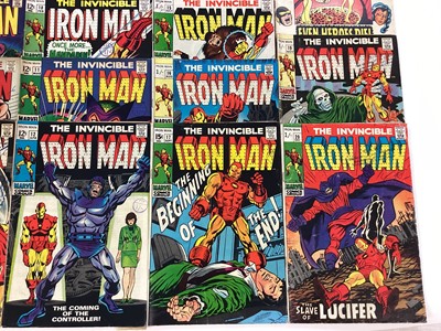 Lot 61 - Quantity of The Invincible Iron Man 1968 and 1969. To include issue 2, the 1st appearance of the Demolisher. Mostly American price variants. (18)
