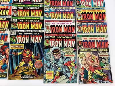 Lot 62 - Large group of the Invincible Iron Man 1970 to 1978. Mainly English price variants. Approx 72