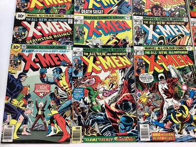 Lot 63 - Group of X-Men 1976 to 1978. To include issue 100, old vs new x-men and issue 107, 1st appearance of the Starjammers. English and American price variants. (16)