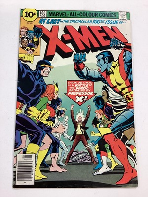 Lot 63 - Group of X-Men 1976 to 1978. To include issue 100, old vs new x-men and issue 107, 1st appearance of the Starjammers. English and American price variants. (16)