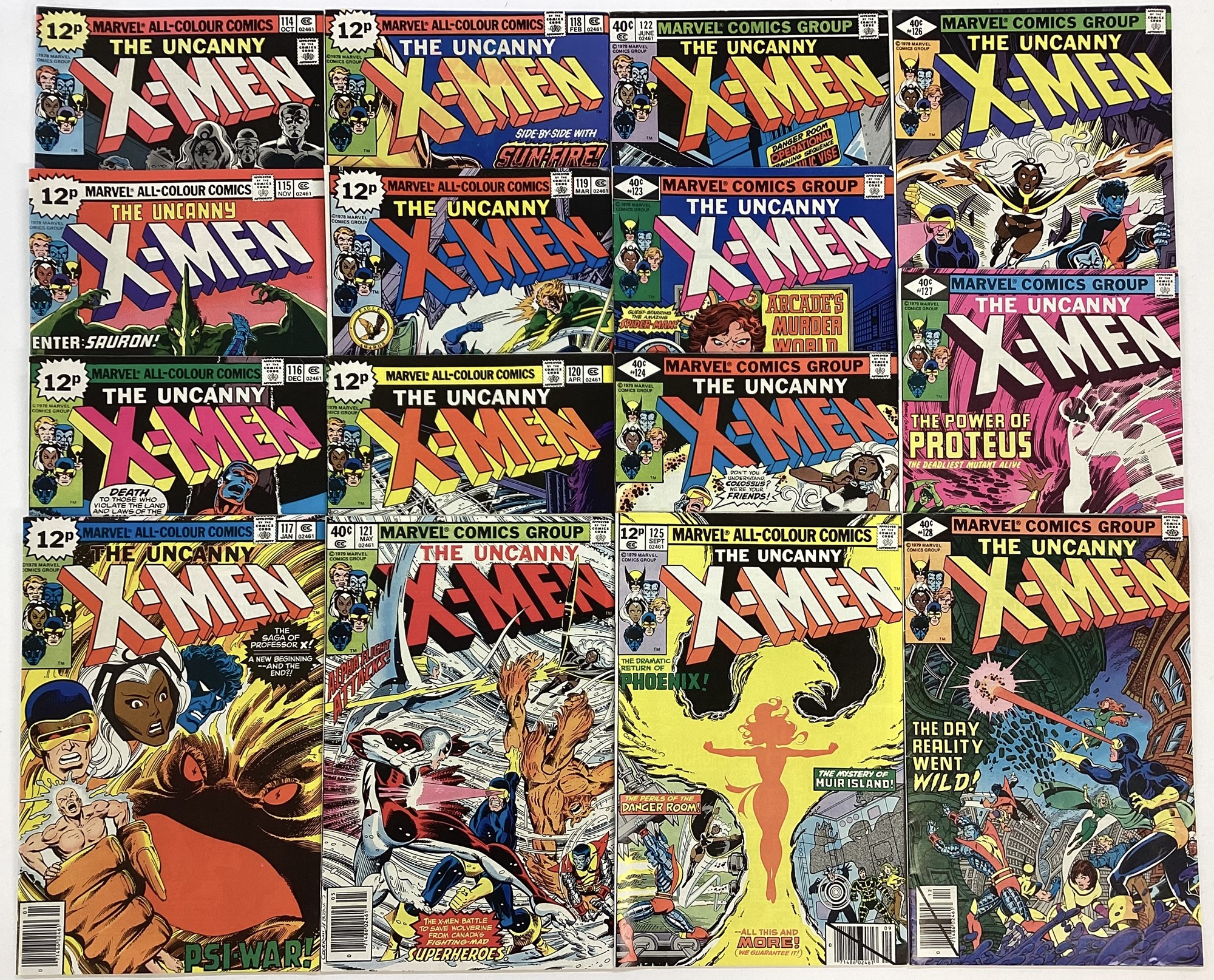 Lot 64 - Group of The Uncanny X-Men 1978 and 1979. A