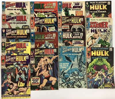 Lot 68 - Large group of Tales To Astonish 1963 to 1968. To include issue 90, 1st appearance of Abomination and issue 93, silver surfer and hulk cover. Mainly English price variants. Approx 45.
