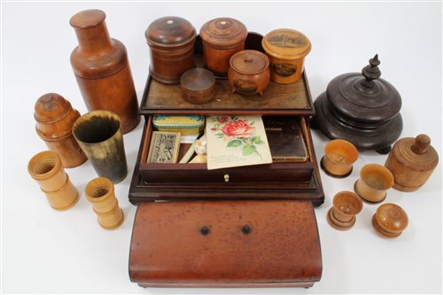 Lot 749 - Collection 19th century treen - including...