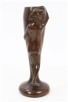 Lot 751 - Early 20th century French bronze vase...