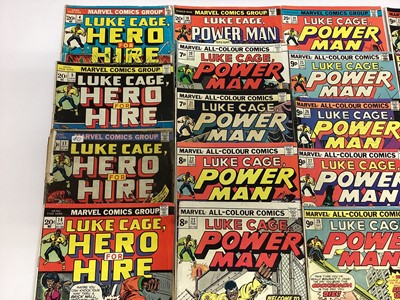 Lot 72 - Group of Marvels Luke Cage Hero for Hire, 1972 to 1977. English and American price variants. Approx 30