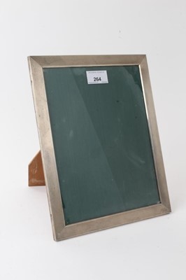 Lot 264 - Mid 20th century Continental silver (800) photograph frame with engine turned decoration