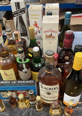 Lot 142 - Collection of whiskies and other bottles