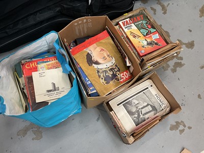 Lot 662 - Three boxes of mixed ephemera and a bag of ephemera