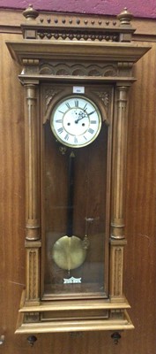 Lot 662 - 19th Century Vienna Regulator wall clock