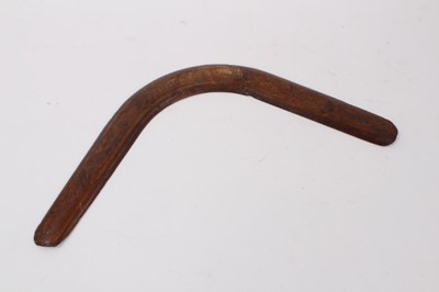 Lot 754 - Unusual vintage plywood boomerang