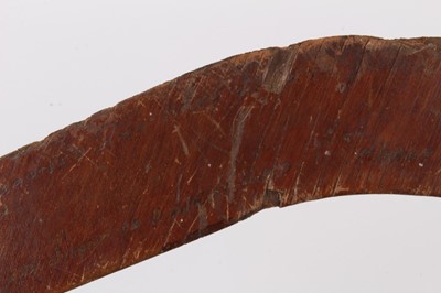 Lot 754 - Unusual vintage plywood boomerang