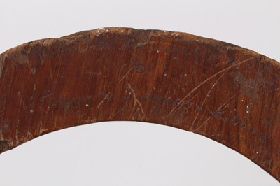 Lot 754 - Unusual vintage plywood boomerang