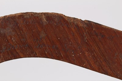 Lot 754 - Unusual vintage plywood boomerang