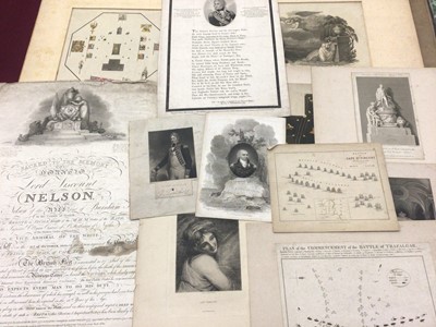 Lot 871 - Group of Nelson related engravings