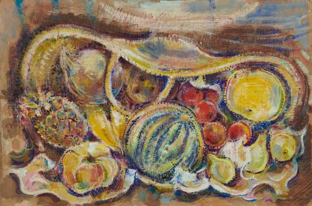 Lot 1259 - Audrey Pilkington (1922-2015) oil on board - Still Life, signed verso, 41cm x 61cm, unframed