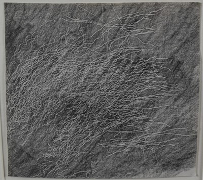 Lot 1270 - *Colin Self (b.1941) pencil and frottage - Fieldpull 1969, signed, titled and dated verso, 15cm x 16cm, in glazed frame
