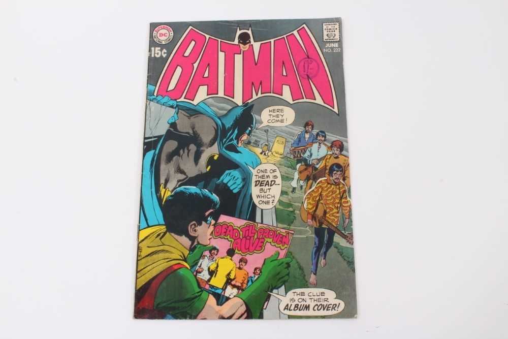 Lot 41 - DC Comics 1970 Batman #222, Neal Adams cover art featuring the Beatles.