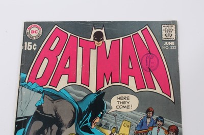Lot 41 - DC Comics 1970 Batman #222, Neal Adams cover art featuring the Beatles.