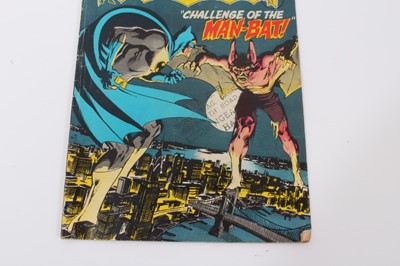 Lot 42 - DC Comics 1970 Detective Comics presents Batman, Robin and Batgirl. "Challenge of the Man-Bat" #400. The first appearance  and origin of Man-Bat. First team up of Batgirl and Robin.